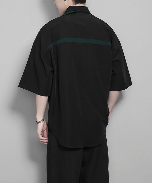 Asymmetric Collar Shirt